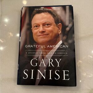 Grateful American Hardcover Autographed Book by Gary Sinise